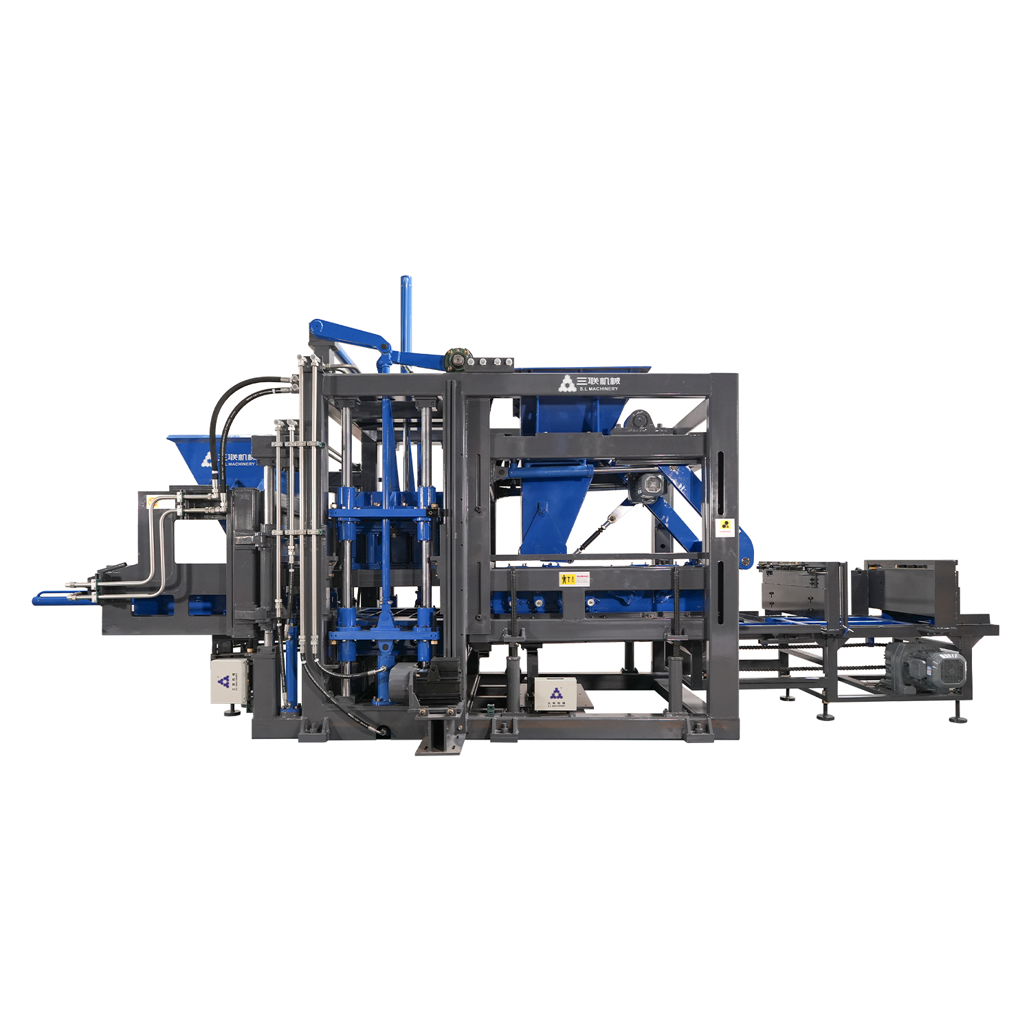 Sanlian Machinery, Sanlian Machinery Q(F)T10 wall & floor block production line, Q(F)T10 block making machine, block making, brick making, block production line, brick production line